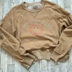 American Eagle Tan Crewneck Sweatshirt size S